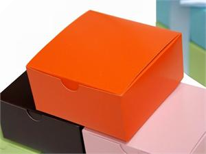 10 x 10 x 5cm Cake Box - Orange -25pc