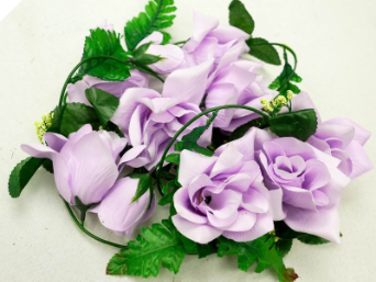 Supersized Rose Garland-Lavender