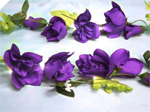 Supersized Rose Garland-Purple