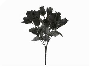 Mini Rose Buds - Black 1-bunch