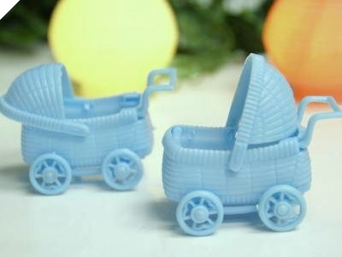 Baby Carriage-Blue-12/pk
