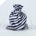 Animal Print Satin Bags 11cm x 14cm - Zebra 10/pk