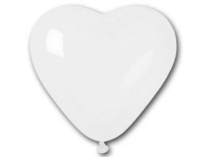 Love Heart Balloons-White 25/pk