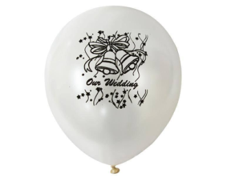 30.48 cm Latex Balloons-Our Wedding-12/pk