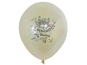 30.48 cm Metallic Latex Balloons-Wedding Bells 25/pk 30.48 cm Metallic Latex Balloons-Wedding Bells 25/pk