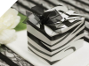 Tote Favour Boxes - Black & White Zebra Stripe x 50pc