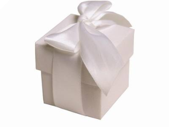 White Favour Boxes 2pc - 25 Pack
