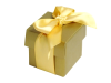 Gold Favour Boxes 2pc - 25 Pack (Metallic look)