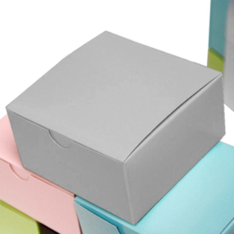 10 x 10 x 5cm Cake Box - Silver -25pc