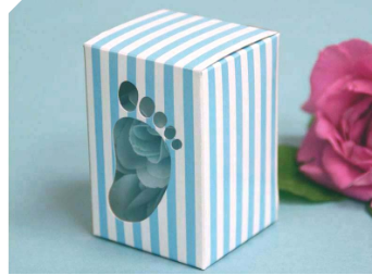 Baby Shower Favour Box Blue -10 Pack