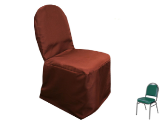 Banquet Chair Covers (Polyester) - CHOCOLATE
