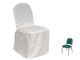 Banquet Chair Covers (Polyester) - WHITE