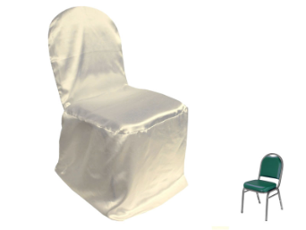 Banquet Chair Covers (Satin) - IVORY