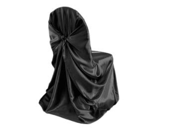 Universal Chair Covers (Satin) - BLACK
