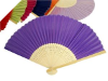 Asian Silk Folding Fans - Purple