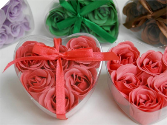 Heart Rose Soap Petals-Watermelon (out of stock)