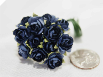 Paper Roses - Navy Blue 144/pk