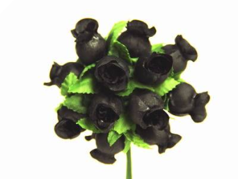 Rose Bud-Black.144/pk Rose Bud-Black.144/pk