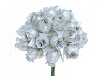 Rose Bud-Silver.144/pk Rose Bud-Silver.144/pk