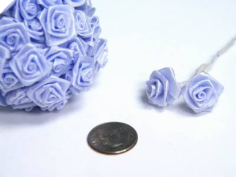 Ribbon Roses-Baby Blue.144/pk