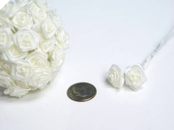 Ribbon Roses-Ivory.144/pk