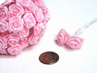 Ribbon Roses-Pink.144/pk