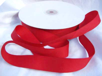 2.22cm x 45.72metres Grosgrain - Red (Out of stock)
