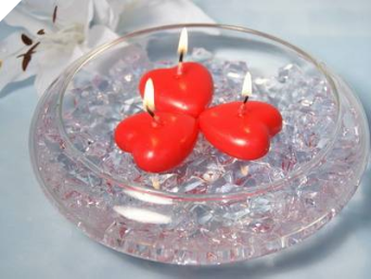 Heart Floating-Red 6pc
