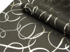 Non-woven Swirl Print Fabric Silver/Black - 48cm x 9.14m
