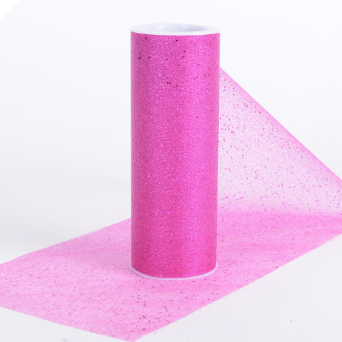Organza Stardust Glitter - Fuchsia/Hot Pink