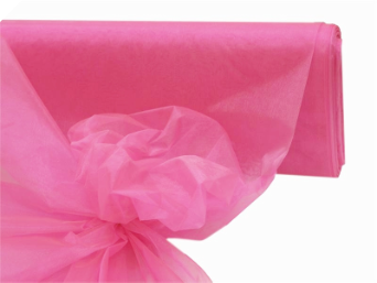 152.40cm x 9.14m Organza Fabric Mini Bolt - Hot Pink
