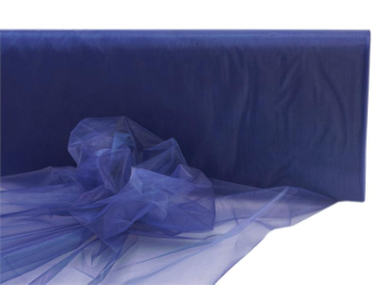 137cm x 36.5m Organza Fabric Bolt - Navy Blue