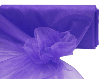 137cm x 36.5m Organza Fabric Bolt - Purple