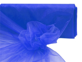 137cm x 36.5m Organza Fabric Bolt - Royal Blue