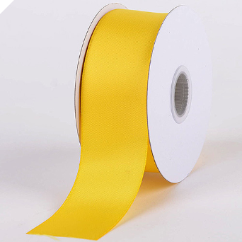 1.58cm Satin Ribbon-Yellow (Bright) - 91.44m Reel