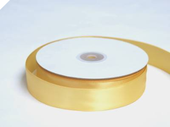 2.54cm Satin Ribbon-Gold