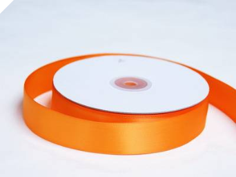 2.54cm Satin Ribbon-Orange
