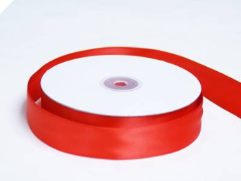 2.54cm Satin Ribbon-Red