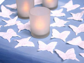 500 Butterfly Petals - White
