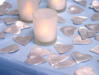 500 Heart Petals - Silver