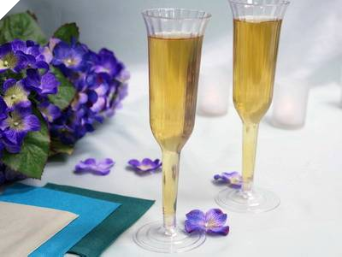 Champagne Flutes-Clear-12/pk