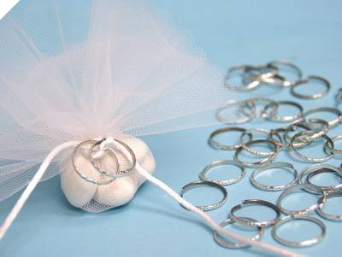 Silver Wedding Rings-144/pk