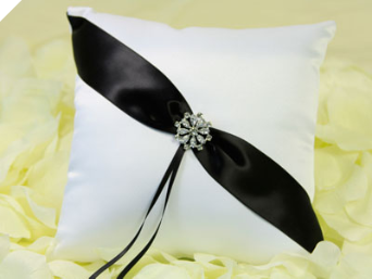 Black & White Ring Pillow