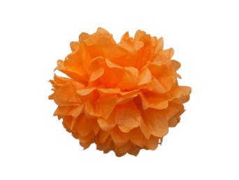 25.40cm Pom Poms - Orange - 6/pk 25.40cm Pom Poms - Orange - 6/pk