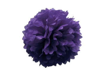 25.40cm Pom Poms - Purple - 6/pk 25.40cm Pom Poms - Purple - 6/pk
