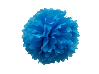 25.40cm Pom Poms - Turquoise - 6/pk