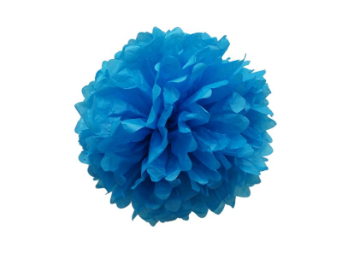 25.40cm Pom Poms - Turquoise - 6/pk 25.40cm Pom Poms - Turquoise - 6/pk