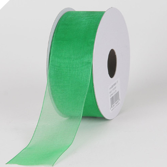3.81 cm Organza Ribbon-Emerald Green
