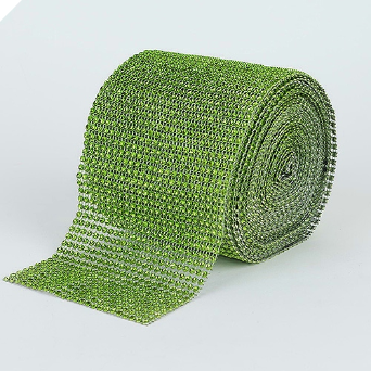 Diamond Jewel Wrap - Apple Green - 9.14m Roll