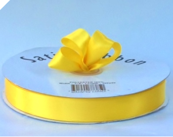2.22cm Satin Ribbon - Yellow (Bright)